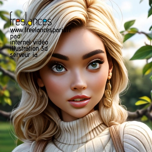 Pao mise en page internet vidéo illustration 3d serveur IA générative AI freelance paris studio de création magazines 5US53J50